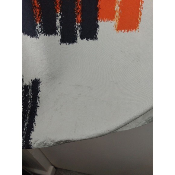 Presley Skye Dress Abstract Sleeveless Pockets Tie Waist Midi Silk Size XS - Picture 4 of 11